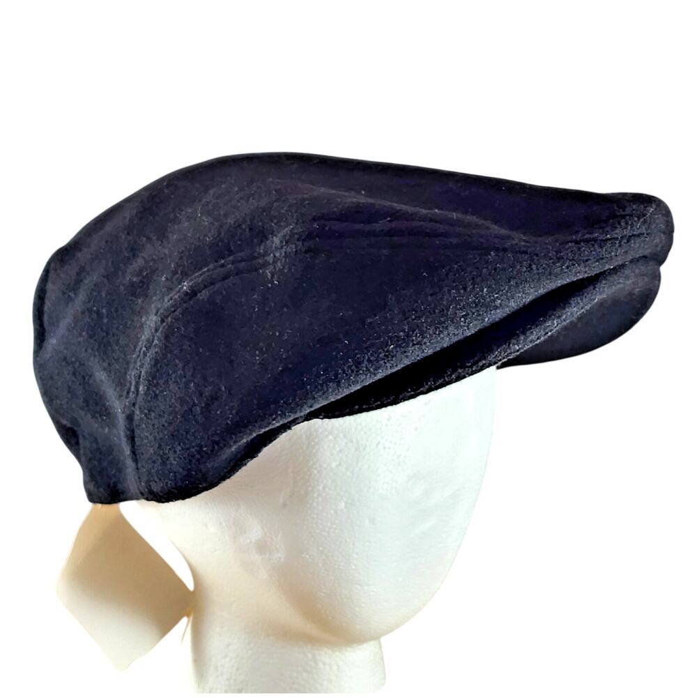 Henschel Hat Co Ivy Cap Men XL Newsboy Fleece Black 5073-70 Wool Blend